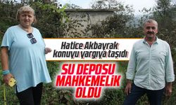 Tapulu arazi üzerine yapılan su deposu mahkemelik oldu