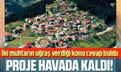 Kümbet'te yıkım yok proje de havada kaldı!