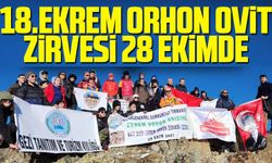 18.Ekrem Orhon Ovit Zirvesi 28 Ekimde