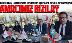 Türk Kızılay Trabzon Şube Başkanı Dr. Oğuz Kara, basınla bir araya geldi