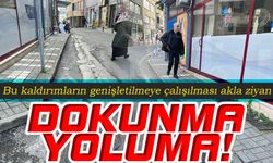 Cumhuriyet mahallesindeki kaldırım genişleme hazırlığına tepki var