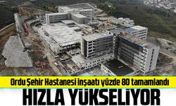 Ordu Şehir Hastanesi inşaatı yüzde 80 tamamlandı