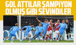 Gol attılar şampiyon gibi sevindiler