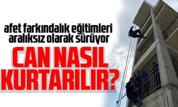 Afetlerde can kurtarmak için eğitim alıyorlar