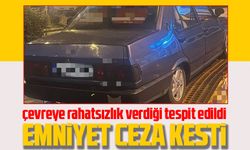 Trabzon'da, "abartı egzoz" a emniyet ceza kesti