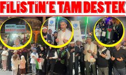 Rize'de Filistin'e destek gösterisi