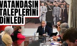 Halk gününde halkın taleplerini dinledi