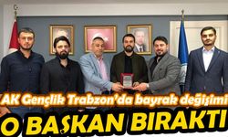 AK Gençlik Trabzon’da bayrak değişimi