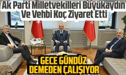 Ak Parti Milletvekilleri Yılmaz Büyükaydın Ve Vehbi Koç Ziyaret Etti