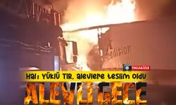 Halı yüklü Tır, alevlere teslim oldu