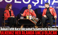 Bakan Fatih Kacır Akçaabat’ta Gençlerle Buluştu