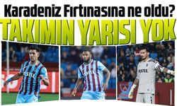 Trabzonspor'da takımın yarısı yok