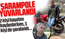 Trabzon Akçaabat'ta Otomobil şarampole yuvarlandı