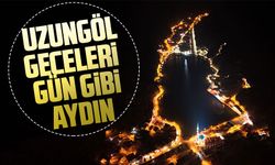 Uzungöl geceleri ışıl ışıl