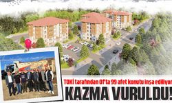 TOKİ tarafından Of'ta 99 afet konutu inşa ediliyor