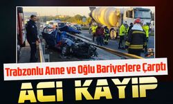Kocaeli Çayırova'da Facia Kaza: Trabzonlu Anne ve Oğlu Bariyerlere Çarptı, Hayatını Kaybetti!