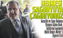 Gençlik ve Spor Bakanı Osman Aşkın Bak, Saldırıya Uğrayan Hakem Halil Umut Meler'i Ziyaret Etti.
