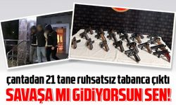 Rize'de Şahsın Çantasından 21 Ruhsatsız Tabanca Çıktı: Bir Tutuklama Gerçekleşti