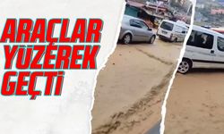 Trabzon Ortahisar Kaymaklı Mahallesinde Su Borusu Patladı, Yollar Göl Oldu