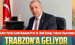 Zafer Partisi Genel Başkanı Prof. Dr. Ümit Özdağ, Trabzon Ziyaretinde