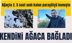 Samsun'da Ağaçta asılı kalan paraşütçü konuştu