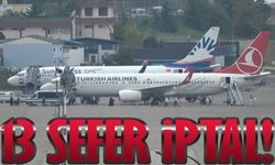 Trabzon Havalimanı'nda Yapılacak Pist Çalışması Nedeniyle THY ve AJet Seferleri İptal Edildi