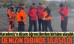 Karadeniz’e düşen öğrencilerden birisine ulaşıldı