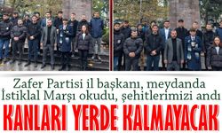 Zafer Partisi Trabzon İl Başkanı Ferhat Tüysüz, Şehitler İçin Atatürk Meydanında Buluştu