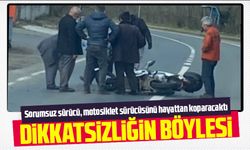 Akçaabat'ta Motosiklet Kazası: Bilinçsiz Sürücü Nedeniyle Büyük Tehlike