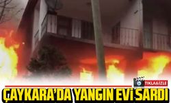 Çaykara Taşören'de Ev Yangını: Mustafa Şenoğlu'na Ait Evde Komşuların Müdahalesiyle Söndürüldü
