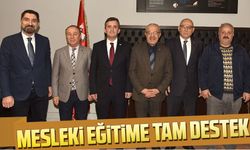 Trabzon Esnaf ve Sanatkârlar Odaları Birliği Başkanı'ndan Okul Müdürüne Ziyaret