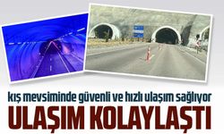 Eğribel Geçidi'nde inşa edilen tünel, Sivas-Giresun güzergahında kış mevsiminde güvenli ve hızlı ulaşım sağlıyor