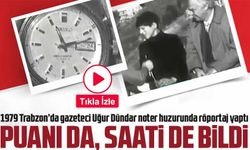 1979 Trabzon’da gazeteci Uğur Dündar noter huzurunda röportaj yaptı