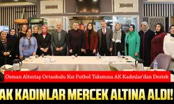 Trabzon Şampiyonu Osman Altıntaş Ortaokulu Kız Futbol Takımına AK Kadınlar'dan Destek! Şampiyon Kızları Kutladı