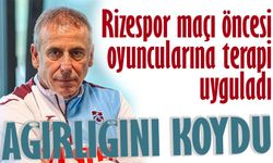 Trabzonspor’da Abdullah Avcı’da Rizespor maçı öncesi oyuncularına terapi: Ağırlığını koydu