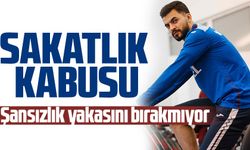 Trabzonspor'un savunma oyuncusu Hüseyin Türkmen'in yakasını sakatlıklar bırakmıyor