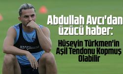Trabzonspor Teknik Direktörü, Abdullah Avcı Hüseyin Türkmen'in Sakatlığı Hakkında Açıklamalarda Bulundu