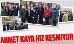 CHP Ortahisar Belediye Başkan Adayı Ahmet Kaya, Faroz'da Esnaf Ziyareti Yaptı
