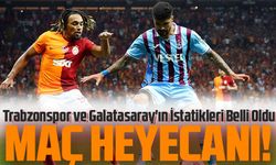 Trabzonspor-Galatasaray Maçı Heyecanı! Trabzonspor ve Galatasaray'ın İstatikleri Belli Oldu