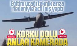 Kayseri'de Eğitim Uçağı Teknik Arıza Nedeniyle Acil İniş Yaptı. Pilotlar ve Mürettebatın Sağlık Durumu İyi