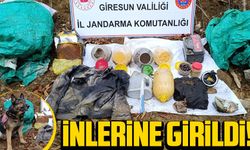 Giresun'da Jandarma, Terör Örgütüne Ait Depo Buldu ve Malzemeleri İmha Etti