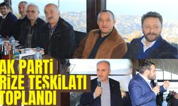 AK Parti Rize Milletvekili Muhammed Avcı, Rize Belediye Başkanı Rahmi Metin ve Partililer Toplantıda Buluştu