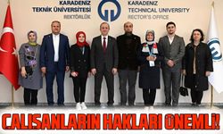 KTÜ Rektörü Prof. Dr. Hamdullah Çuvalcı, Trabzon Sağlık-Sen Üniversite Şubesi Yönetimini Ağırladı