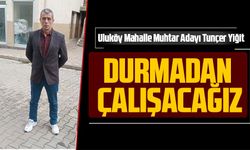 Kürtün İlçesi Aşağı Uluköy Mahalle Muhtar Adayı Tunçer Yiğit, mahallesine değer katmak için yola çıktı