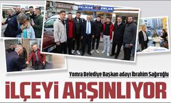 Yomra Belediye Başkan adayı İbrahim Sağıroğlu, seçim çalışmaları kapsamında ilçeyi adım adım arşınlamaya devam ediyor