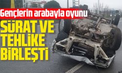 Tofaş Şahin Model Araç Takla Attı: Gençler Kazayı Hafif Sıyrıklarla Atlattı
