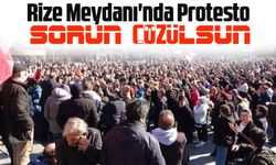 ÇAYKUR İşçilerinden Kadro Talebi: Rize Meydanı'nda Protesto