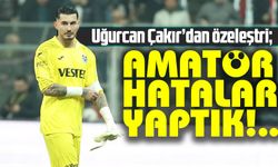 Trabzonspor’un Milli eldiveni Uğurcan Çakır, 2-0 kaybettikleri Beşiktaş maçı sonrası çarpıcı açıklamalar yaptı