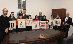Arsin İmam Hatip Ortaokulu Öğrencileri ve Velileri Gazze İçin Sanatsal Atölye Faaliyeti Düzenledi