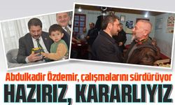 AK Parti Yomra belediye başkan adayı Abdulkadir Özdemir, çalışmalarını sürdürüyor